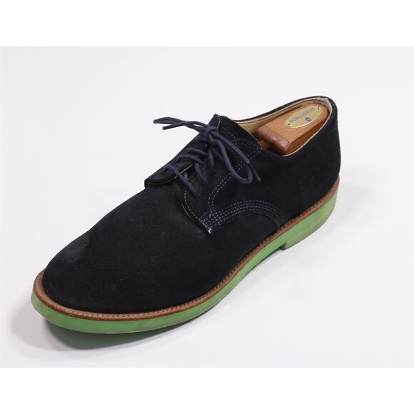 Walk-Over Navy Lime Green Suede Nubuck Oxford Dress Shoes Mens 11.5 main image 10